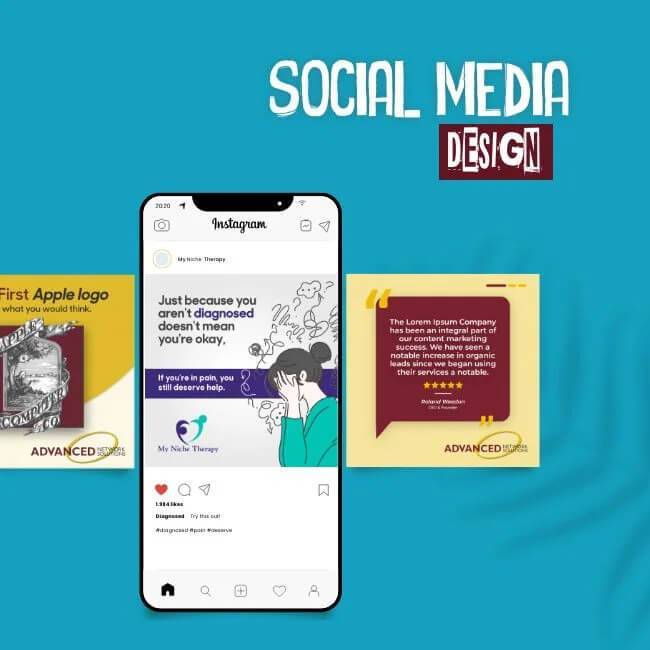 Social Media Designs - Digiquack Technologies